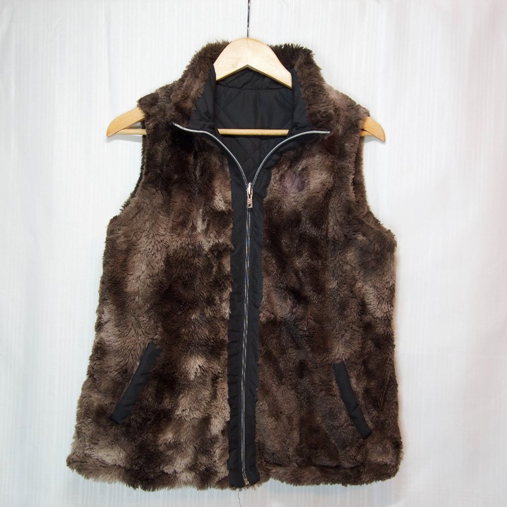 Fur Vest Black Double sided